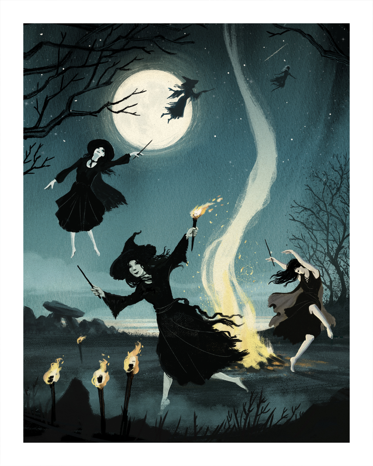 Guernsey Witches Le Sabbat Des Sorciers 10x8 Print